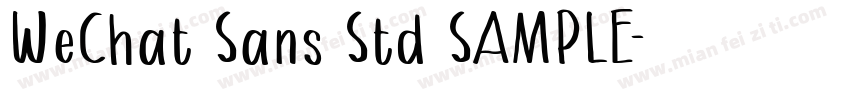 WeChat Sans Std SAMPLE字体转换
